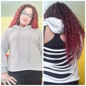 New ripped back spring Hoodie 1x